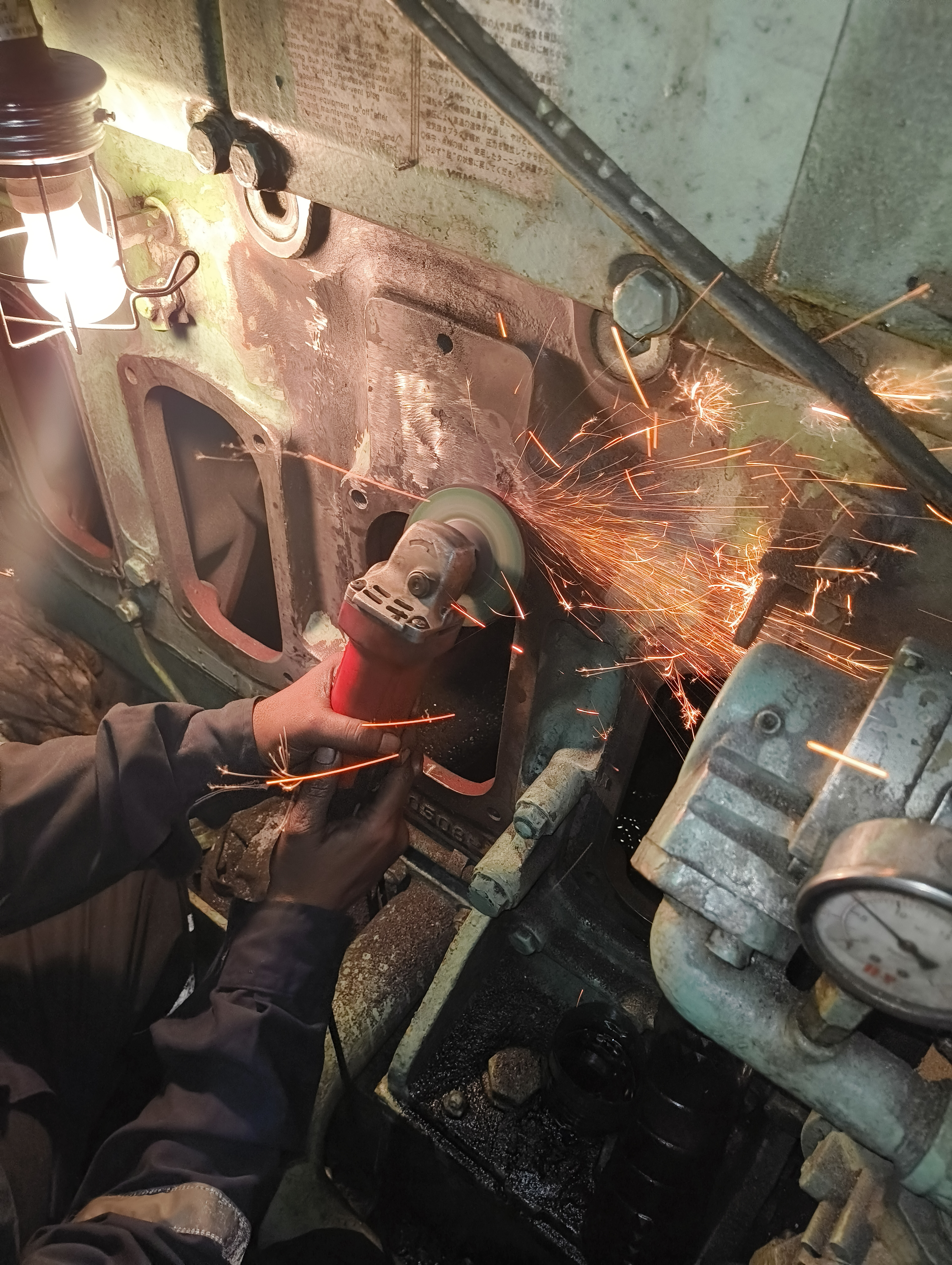 Crack Repair by Metal Stitching on Cast Iron Engine Block