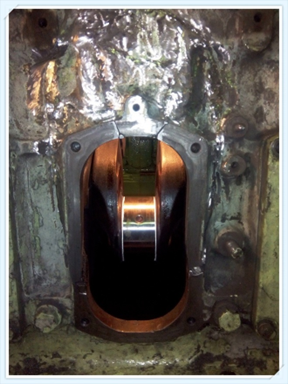 Engine block after repair by Metal surgery