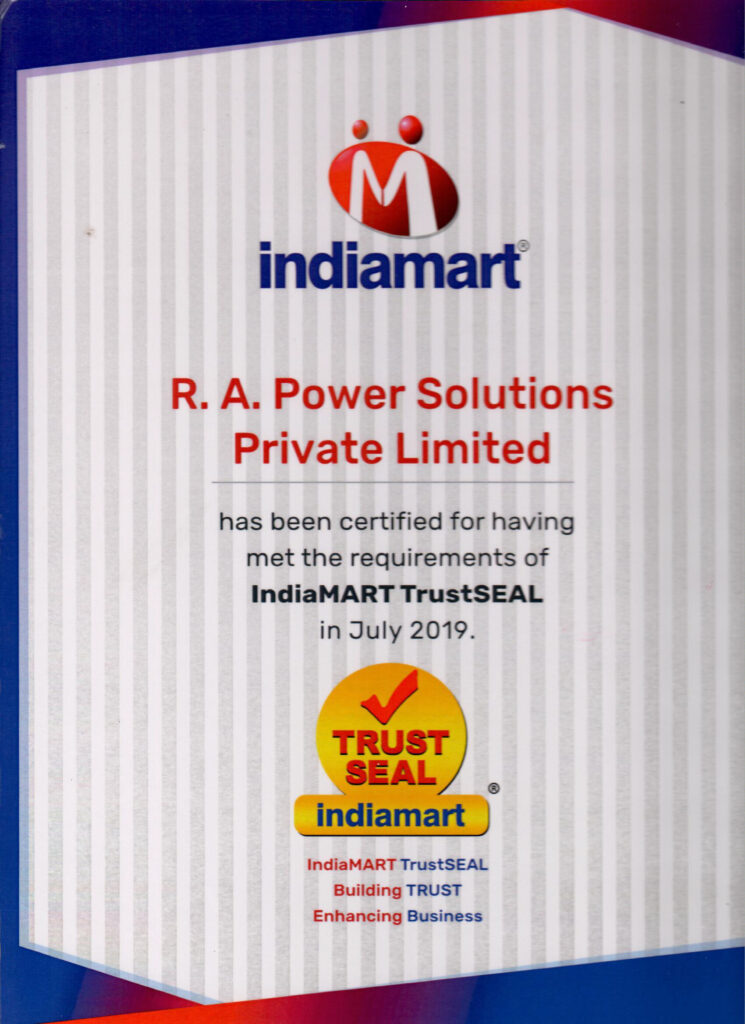 Certificate-Trust Seal Indiamart