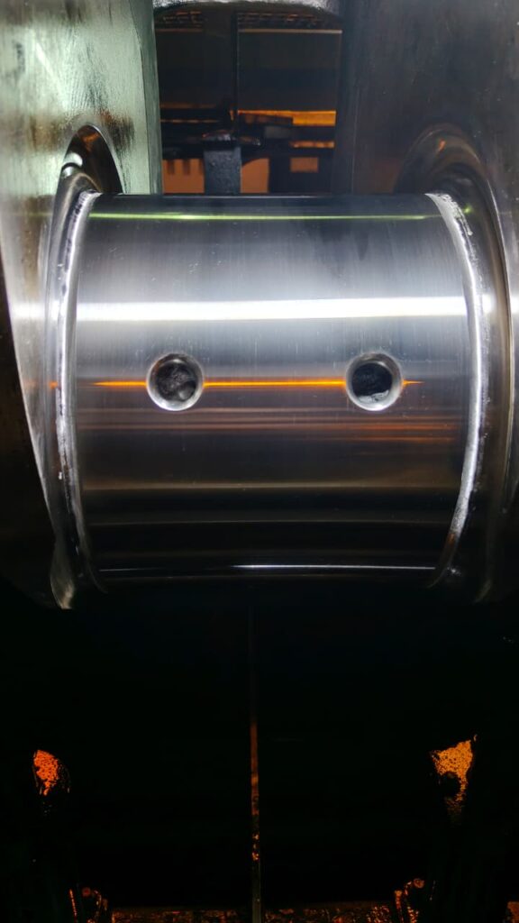 Crankpin after polishing