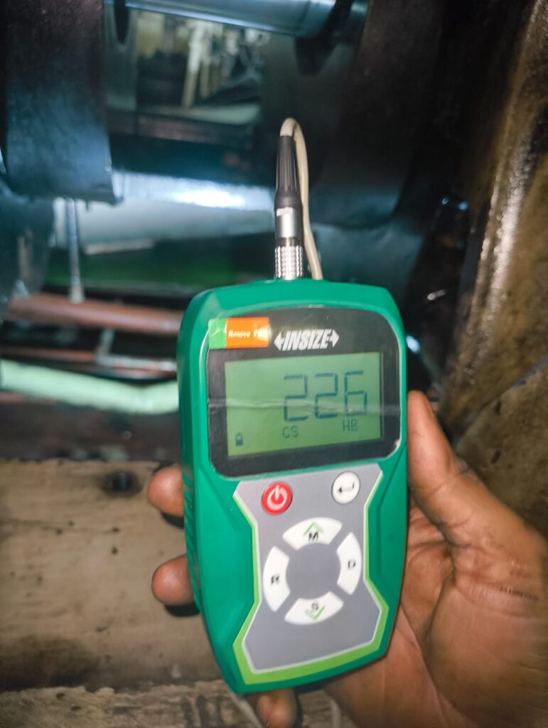 Hardness test of Crankpin 