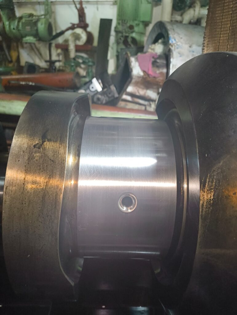 Insitu Crankpin After Grinding and Polishing