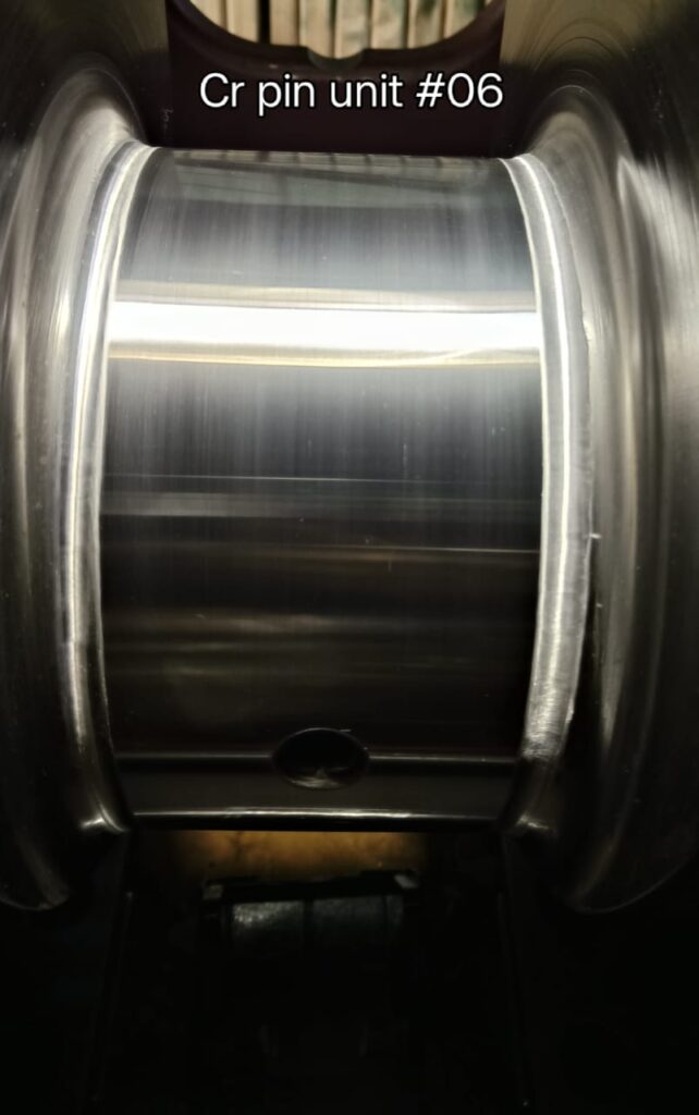Crankpin after Final Surface Finish