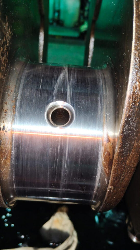 Damaged Crankpin of Yanmar Engine